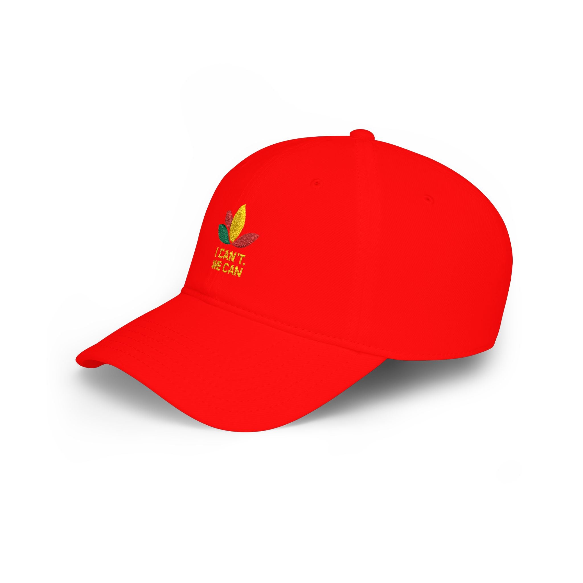 I Can't We Can - Red Low Profile Baseball Cap