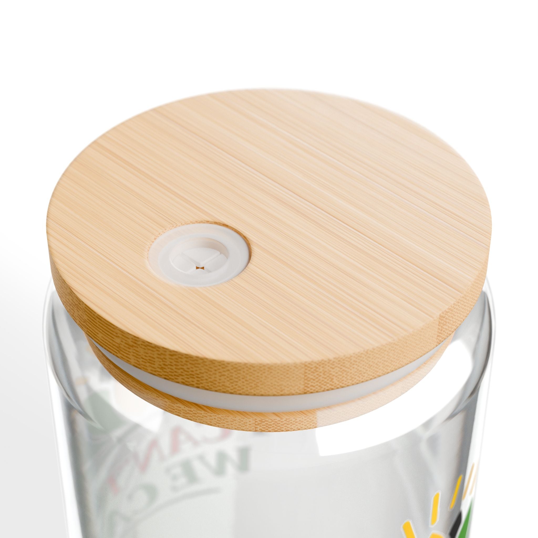 I Can’t, We Can! 16oz Glass Sipper with Bamboo Lid & Straw