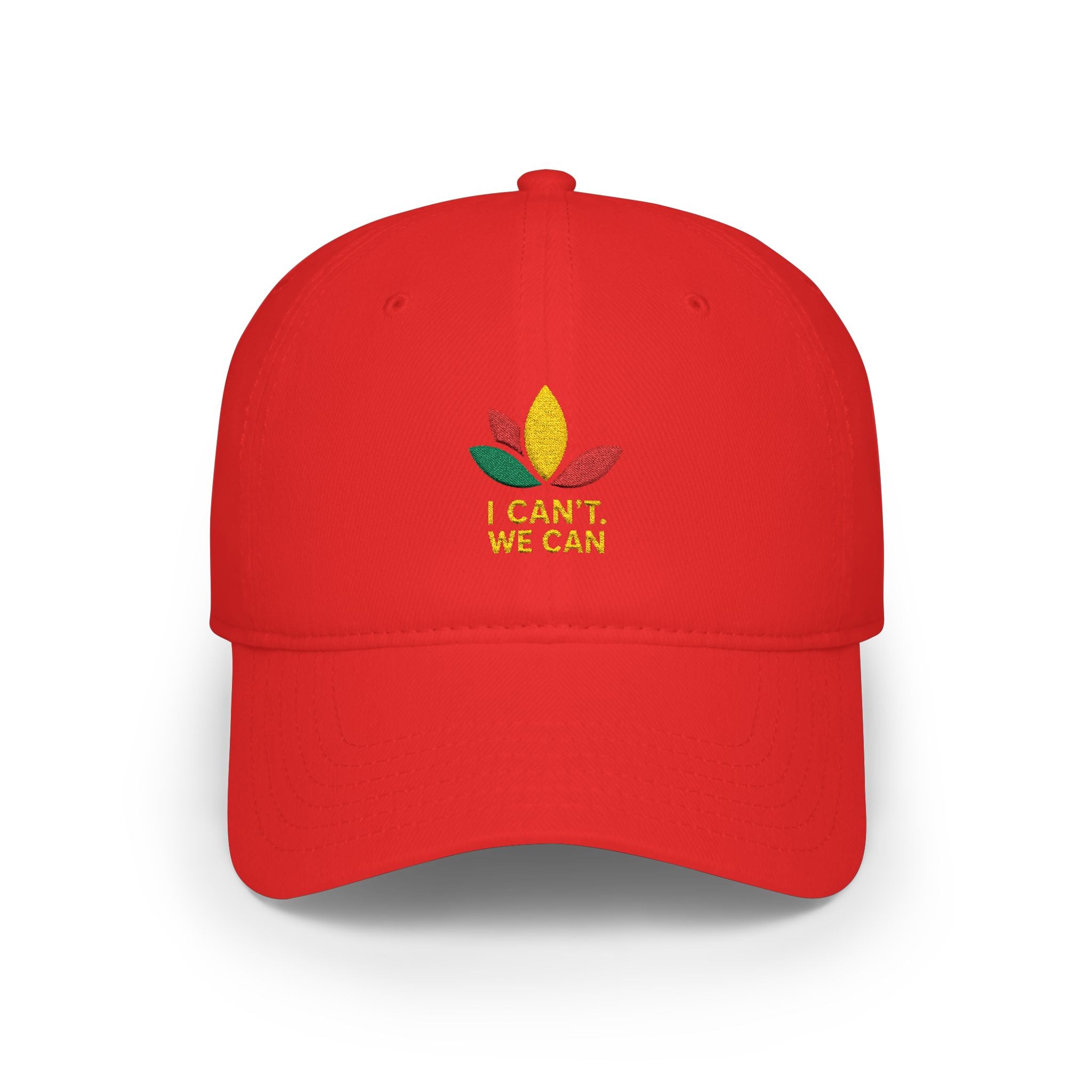 I Can't We Can - Red Low Profile Baseball Cap