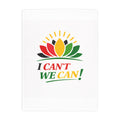 Fleece Blanket — "I CAN'T / WE CAN!" Unity Lotus Motivational Throw
