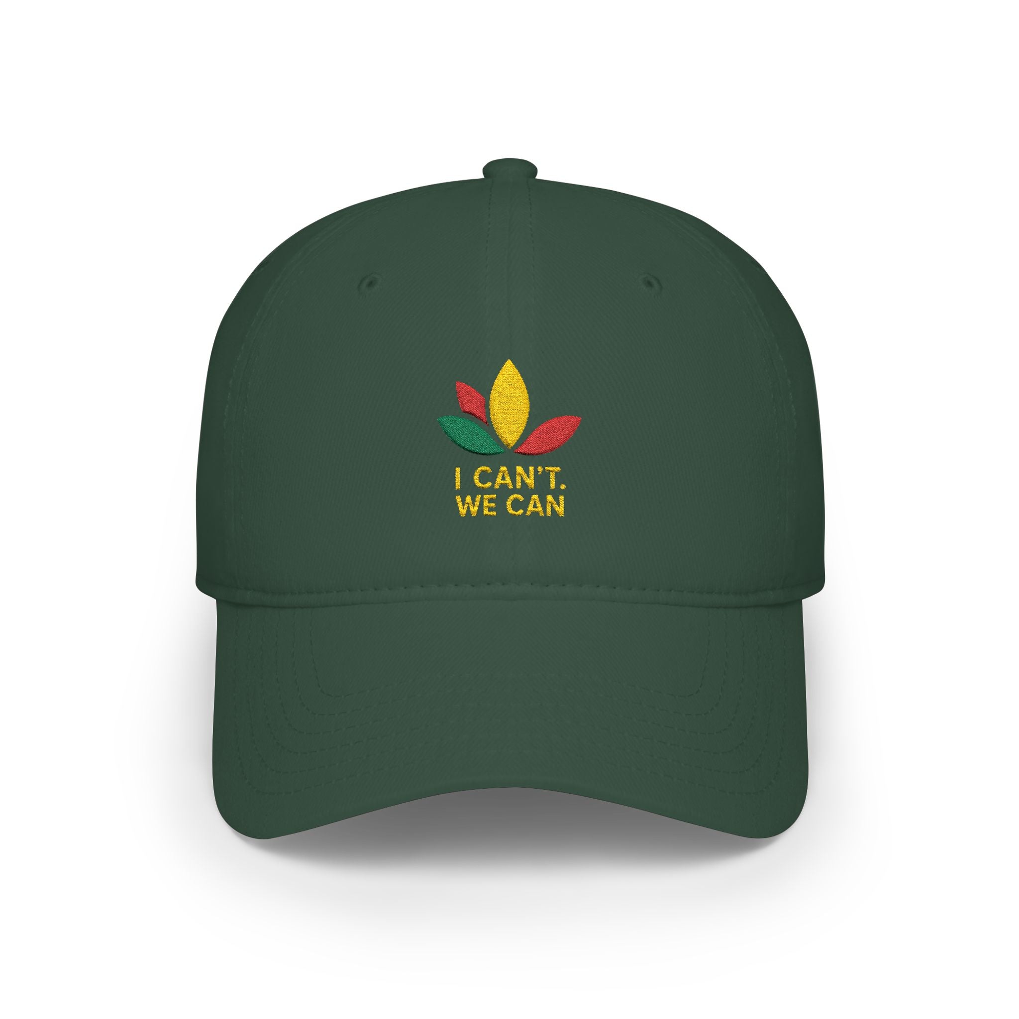 I Can't We Can - Red Low Profile Baseball Cap